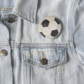 Voetbal Voetbal Voetbal Soccer Game Ronde Button 5,7 Cm (In situ)