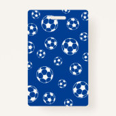 voetbal voetbal voetbal Teacher Hall Pass schoolkl Badge (Voorkant)