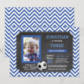 Voetbal Voetbal Voetbal Voetbal Voetbal Verjaardag Kaart (Voorkant / Achterkant)