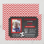 Voetbal Voetbal Voetbal Voetbal Voetbal Verjaardag Kaart (Voorkant / Achterkant)