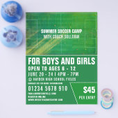 Voetbal, voetbalkamp Adverteren brochure (Enkel)