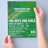 Voetbal, voetbalkamp Adverteren brochure (Hand)