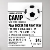 Voetbal, Voetbalkamp Adverteren Poster (Voorkant)