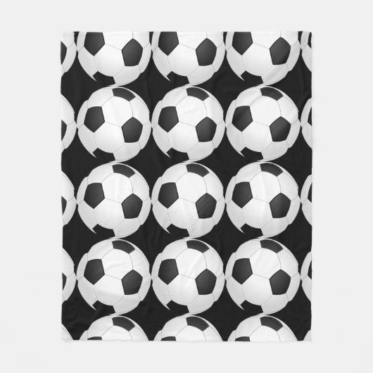 Voetbal Voetballer Fleece Deken (Voorkant)