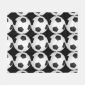 Voetbal Voetballer Fleece Deken (Voorkant (Horizontaal))