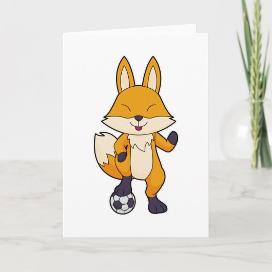 Voetbal Voetballer Voetbal Kaart (Voorkant)