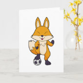 Voetbal Voetballer Voetbal Kaart (Gele Bloem)
