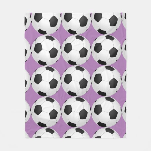 Voetbal Voetbalspeler Meisjes fleece deken (Voorkant)