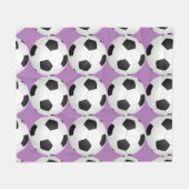 Voetbal Voetbalspeler Meisjes fleece deken (Voorkant (Horizontaal))