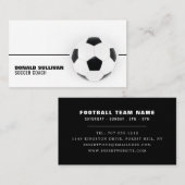 Voetbal, voetganger/coach/Ref. Visitekaartje (Voorkant / Achterkant)