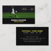 Voetbal, voetganger/coach/Ref Visitekaartje (Voorkant / Achterkant)