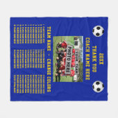 Voetbal voor Coaches Team PHOTO, de Namen van de S Fleece Deken (Voorkant (Horizontaal))