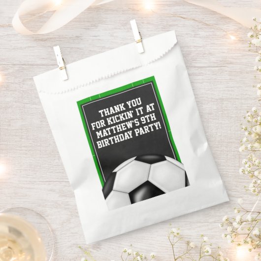 Voetbal voor Footballs blikken Bedankzakje (Geknipt)