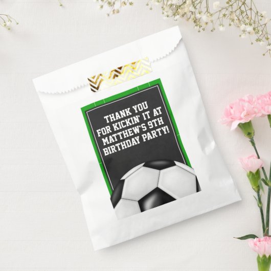 Voetbal voor Footballs blikken Bedankzakje (Gezegeld)