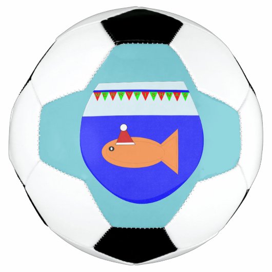 Voetbal voor kerstfeestvis (Voorkant)