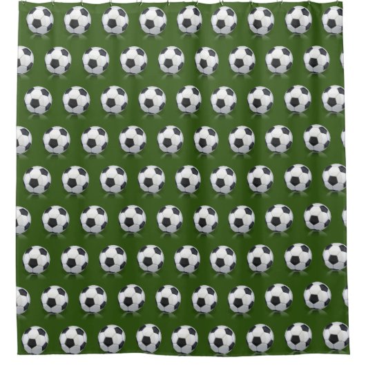 Voetbal voor Kerstmis Douchegordijn (Voorkant)