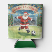 Voetbal voor Kerstmis met Sinterklaas Blikjeskoeler (Voorkant)