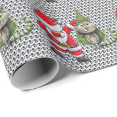 Voetbal voor Kerstmis met Sinterklaas Cadeaupapier (Rol Hoek)