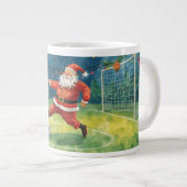 Voetbal voor Kerstmis met Sinterklaas Grote Koffiekop (Voorkant rechts)
