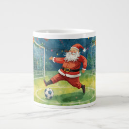 Voetbal voor Kerstmis met Sinterklaas Grote Koffiekop