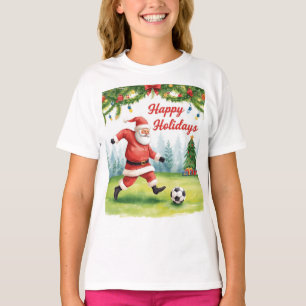 Voetbal voor Kerstmis met Sinterklaas T-shirt