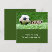 Voetbal voor papa op Vaderdag Feestdagenkaart (Voorkant / Achterkant)