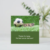 Voetbal voor papa op Vaderdag Feestdagenkaart (Staand voorkant)