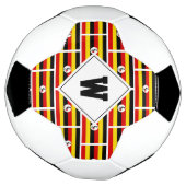 Voetbal voor patriottisch UGANDA FLAG Monogram (Gedraaid)