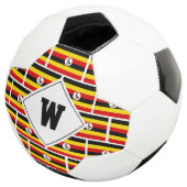 Voetbal voor patriottisch UGANDA FLAG Monogram (Drie kwart)