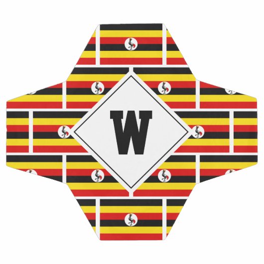 Voetbal voor patriottisch UGANDA FLAG Monogram (Enkel)