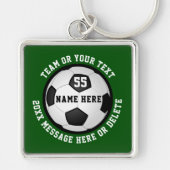 Voetbal voor spelers, senioren of elke gelegenheid sleutelhanger (Voorkant)