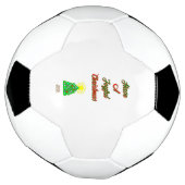 Voetbal voor vrolijk kerstfeest (Gedraaid)