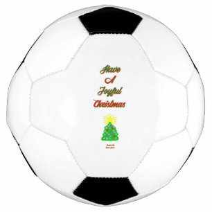 Voetbal voor vrolijk kerstfeest