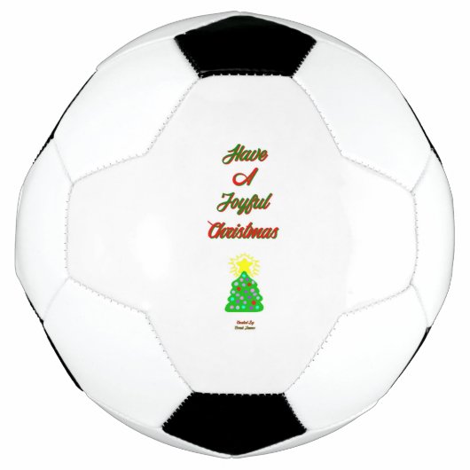 Voetbal voor vrolijk kerstfeest (Voorkant)