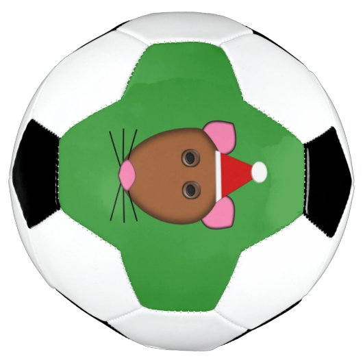 Voetbal voor vrolijk kerstmis (Gedraaid)
