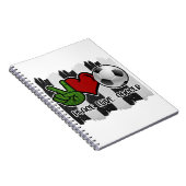 Voetbal Vrede en Liefde Notitieboek (Rechterzijde)
