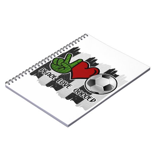 Voetbal Vrede en Liefde Notitieboek (Linkerzijde)