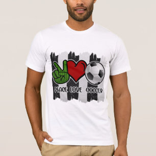 Voetbal Vrede en Liefde T-shirt