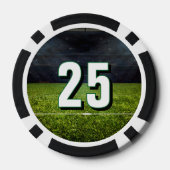 Voetbal vrijgezellenfeest laatste down poker chips (Achterkant)