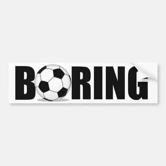 Voetbal? Wat is de Big Deal? Bumpersticker (Voorkant)