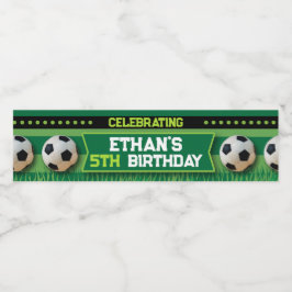 Voetbal Water Fles Label Waterfles Etiket