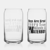 Voetbal Waterboy Blikvorm Glas (Achterkant)