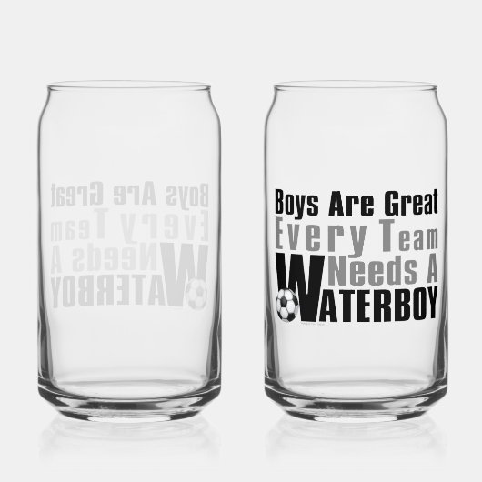 Voetbal Waterboy Blikvorm Glas (Achterkant)