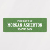 Voetbal waterdicht labels (Design 1)