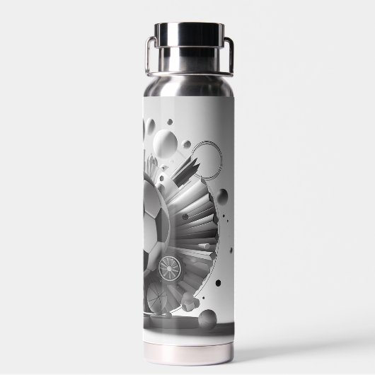 Voetbal Waterfles (Achterkant)