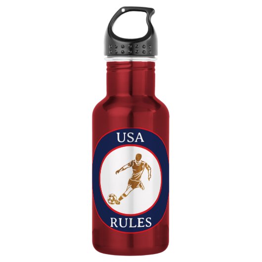 VOETBAL WATERFLES (Voorkant)