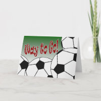 Voetbal - Way to Go! Gefeliciteerd! Geweldige!