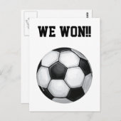 Voetbal, we willen! briefkaart (Voorkant / Achterkant)