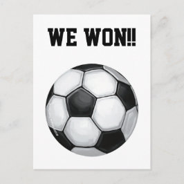 Voetbal, we willen! briefkaart