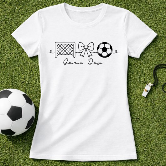Voetbal Wedstrijddag Minimaal Bow T-shirt